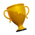 3D Trophy Icon - Symbol of Achievement and Victory